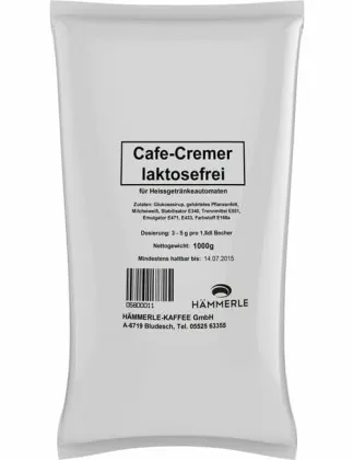 Hämmerle Café Crème Topping sans lactose 1 kg lait en poudre instantané de